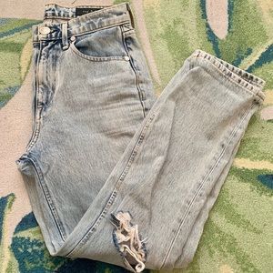 rag + bone distressed skinny boyfriend jean
